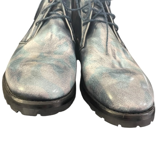 Calzoleria Toscana Handmade Leather Italy Lug Sole Chukka Boots‎ Size 8 Designer